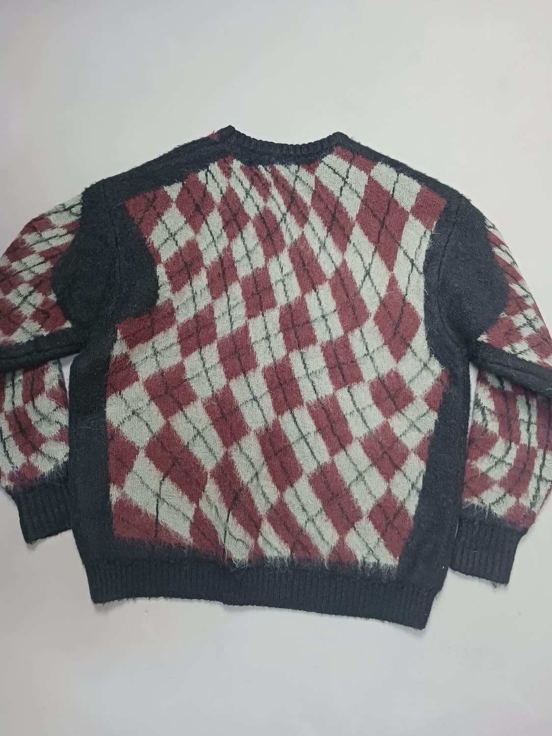 [M] 글랙 마블 아가일 풀오버 니트 상품이미지6