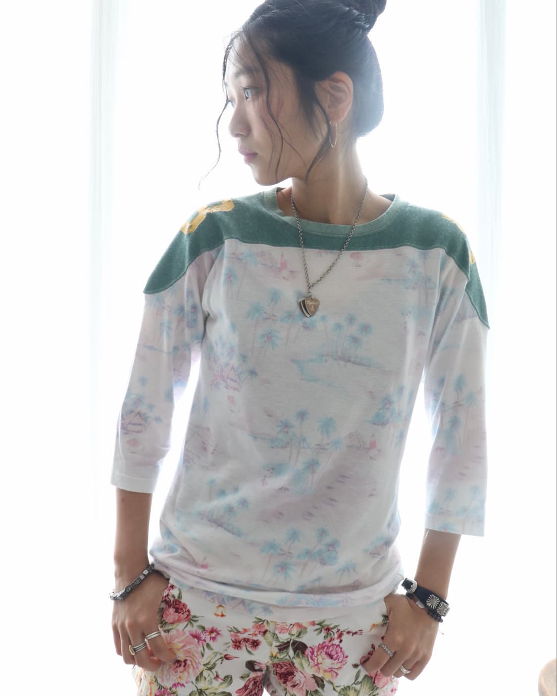 [Kapital] Green Yoke Football T-Shirt 상품이미지1