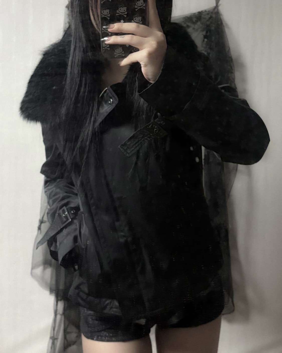 펑크 퍼 포인트 자켓  상품이미지3