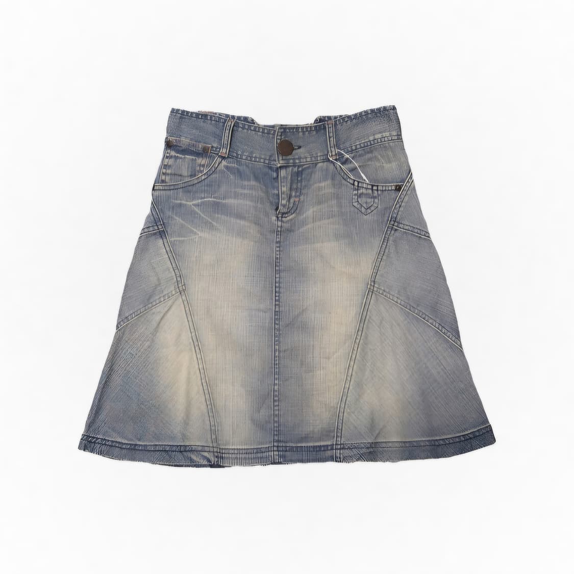 H&M 워싱 미디 데님 스커트 34 상품이미지1