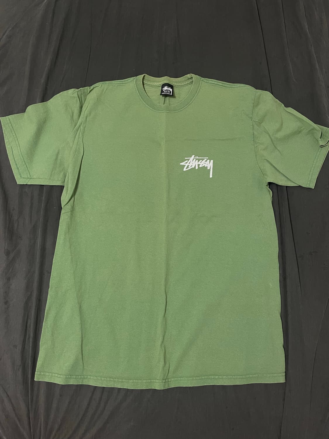 STUSSY COASTLINE TEE - GREEN M 상품이미지1