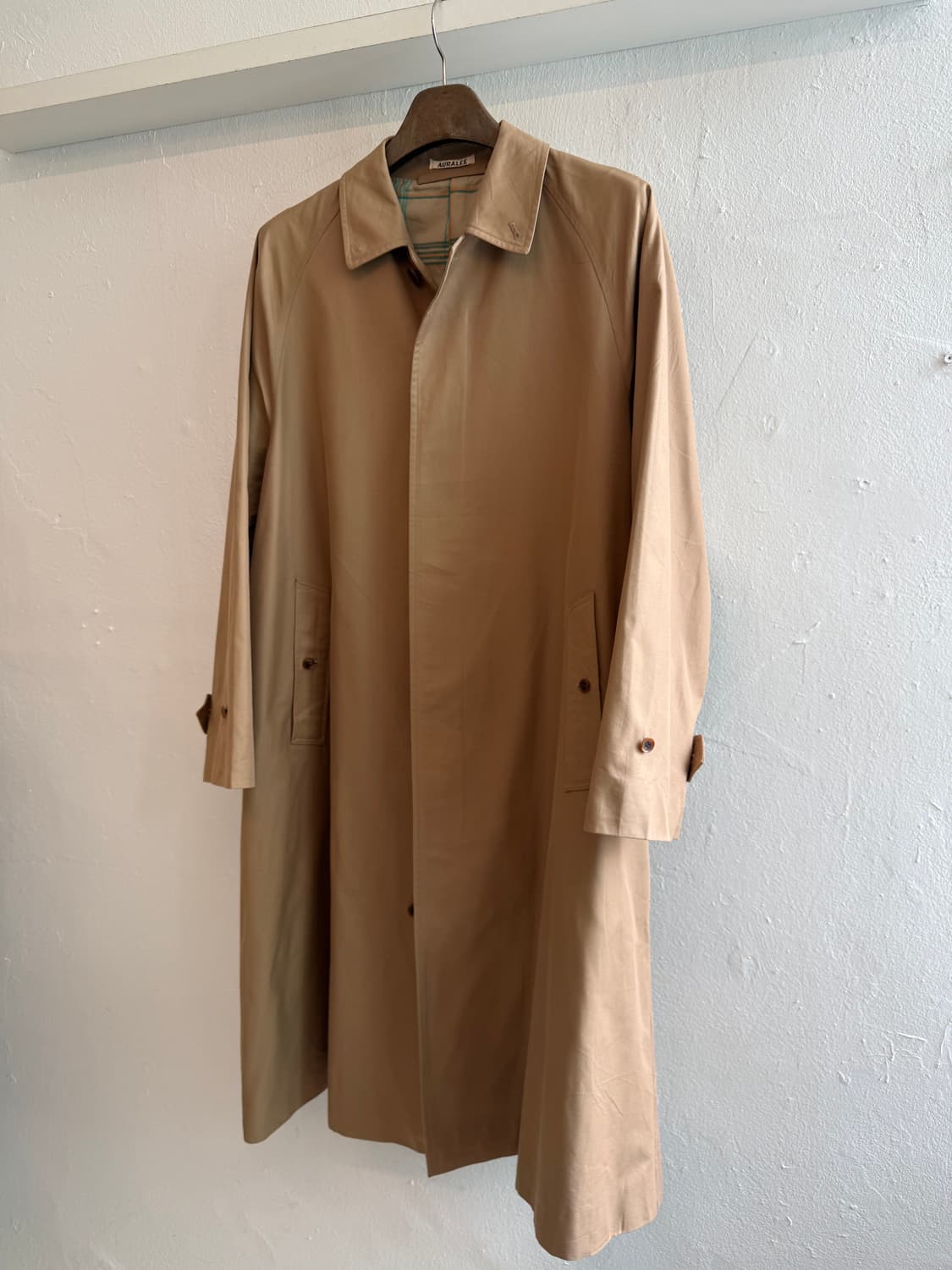 19ss 오라리 코튼 실크 개버딘코트 상품이미지2