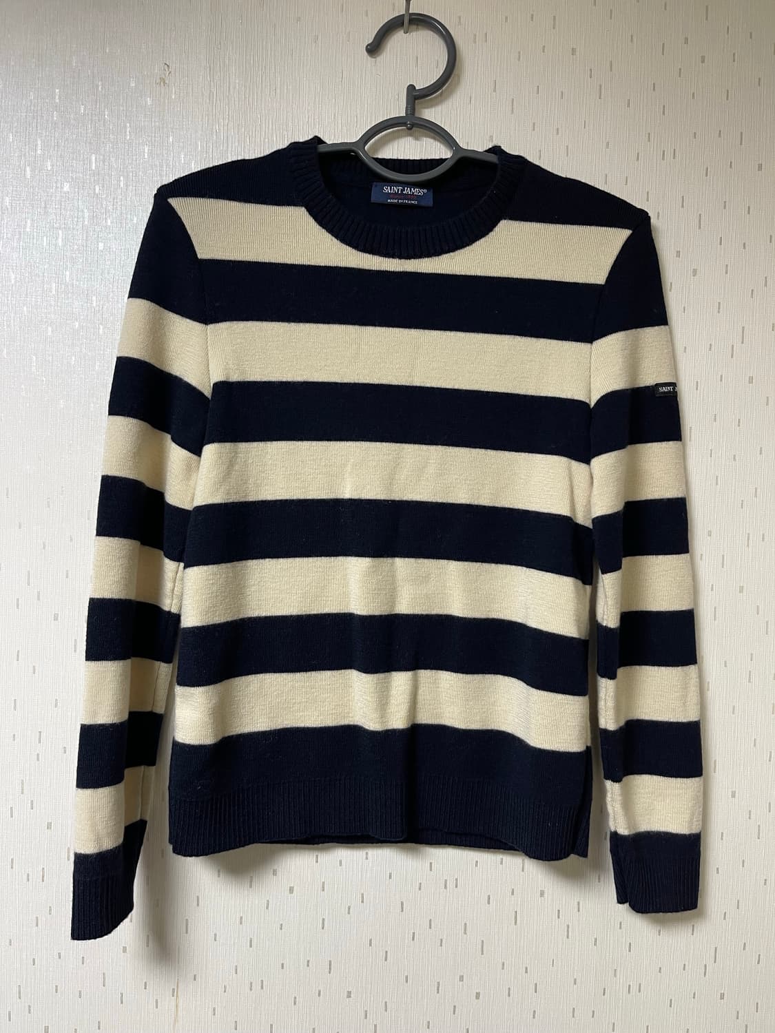 세인트 제임스 정춤 여성 보더 크루넥 니트 상품이미지1