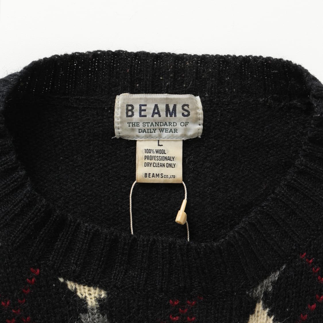 빔즈 아가일 울 브이넥 니트  상품이미지9