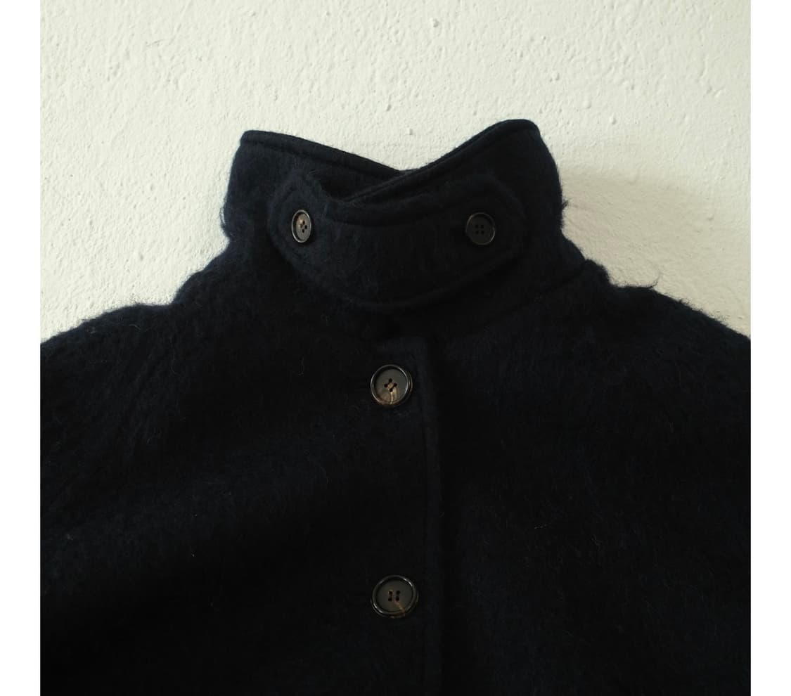 플레타 플레따 25FW 모헤어 롱코트 네이비 택O새상품 상품이미지3