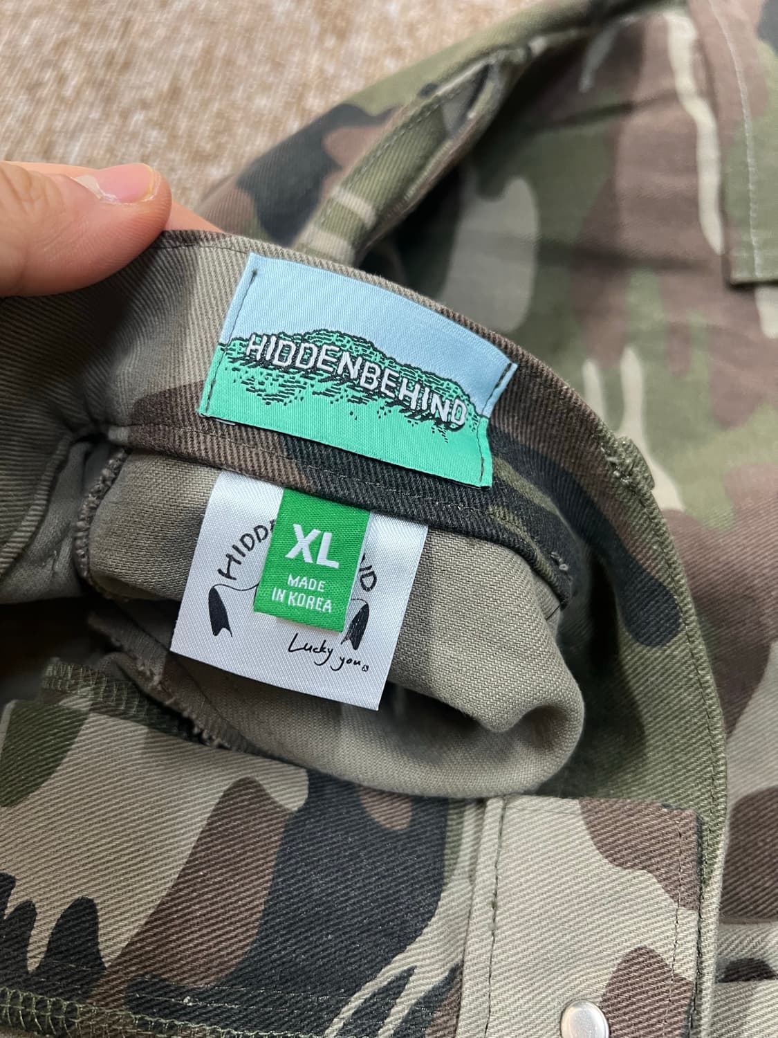 새상품) 히든비하인드 카고 팬츠 XL 상품이미지3