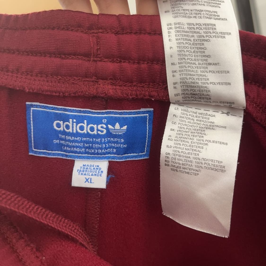 아디다스 클래식 유로파 버건디 트랙팬츠  XL C06749 상품이미지5