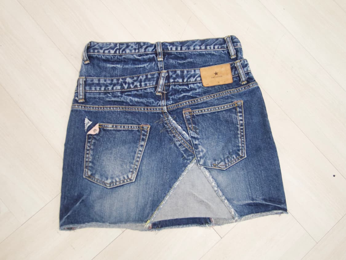 [ANTGAUGE] double waist denim skirt 상품이미지1