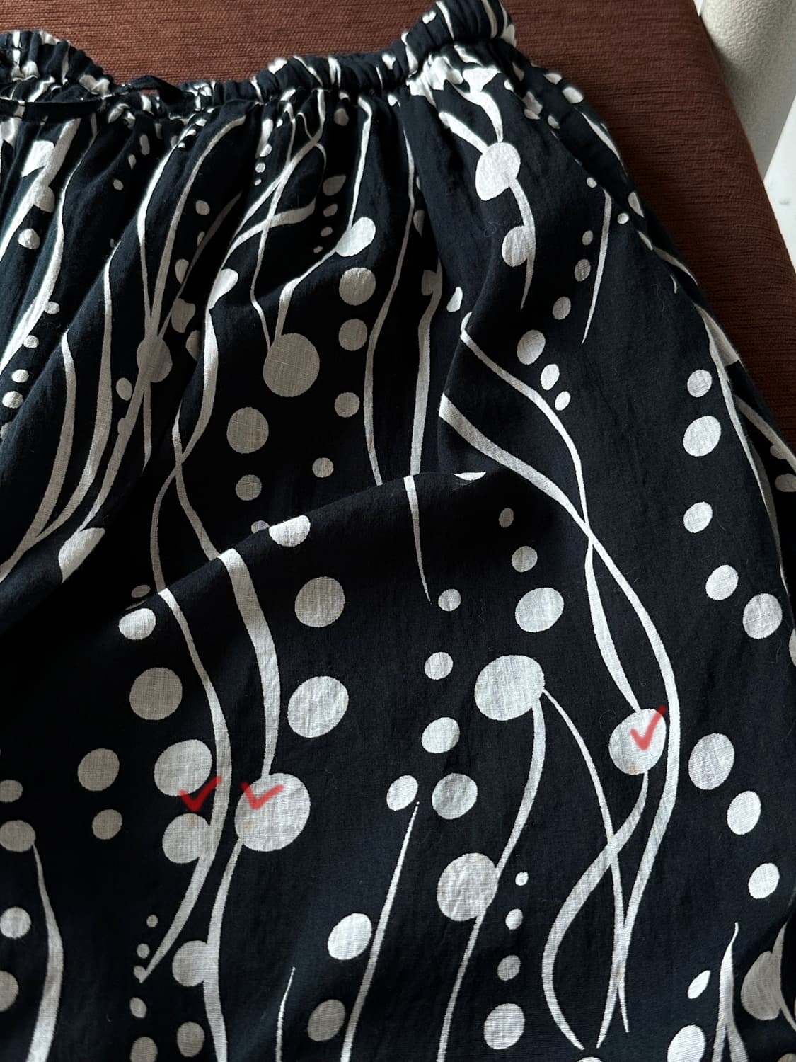 Natural cotton design layered mid skirt 상품이미지5