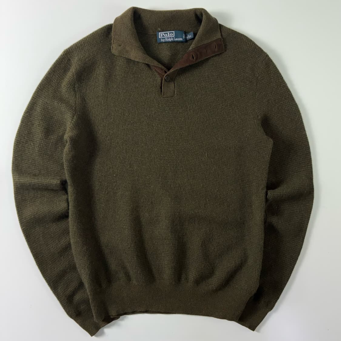 Polo  폴로 랄프로렌 울 브라운 하프버튼 니트  상품이미지1