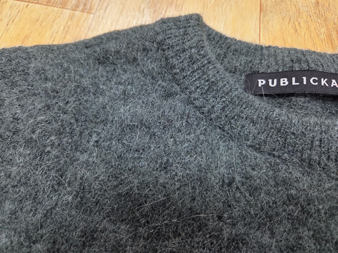 퍼블리카엑스(PUBLICKAX) 벨소매 알파카 울니트 55-66 새상품 상품이미지5