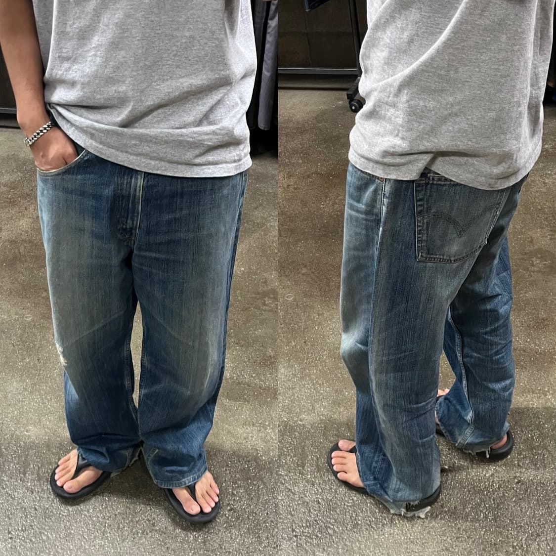 00s Levis504 루즈핏 데님 팬츠 (33”) 상품이미지7