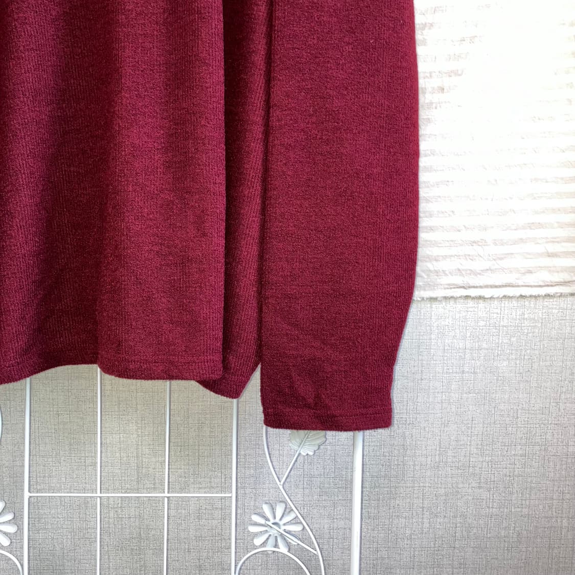 빈티지 레드와인 니트 y2k 스트릿 갸루 펑키467 상품이미지4