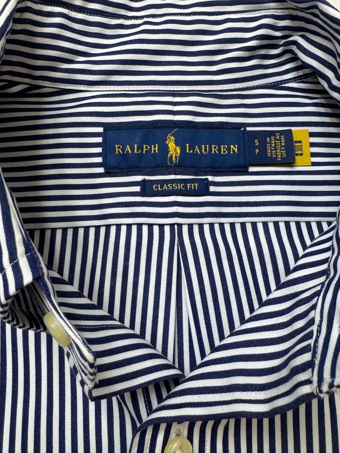 폴로랄프로렌 스트라이프셔츠 블루 클래식핏s 상품이미지3