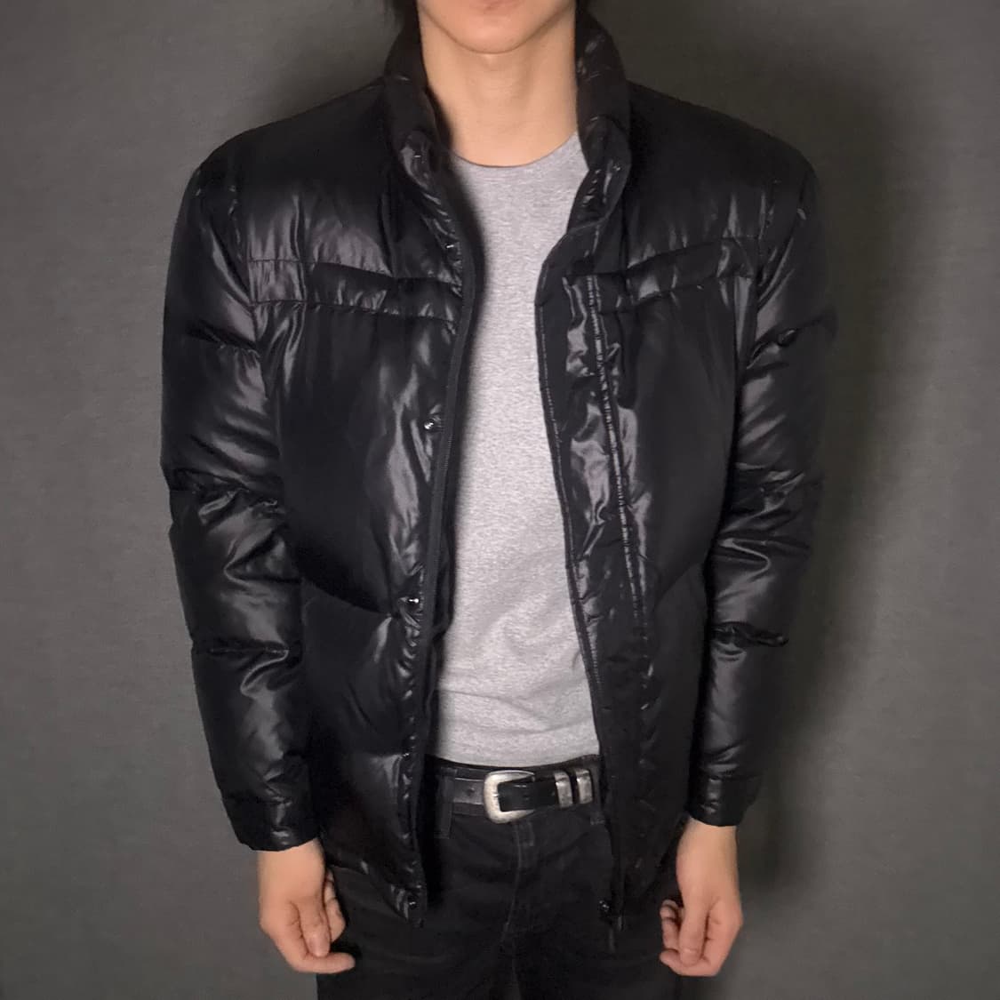 y2k Black Padding Jumper 상품이미지2