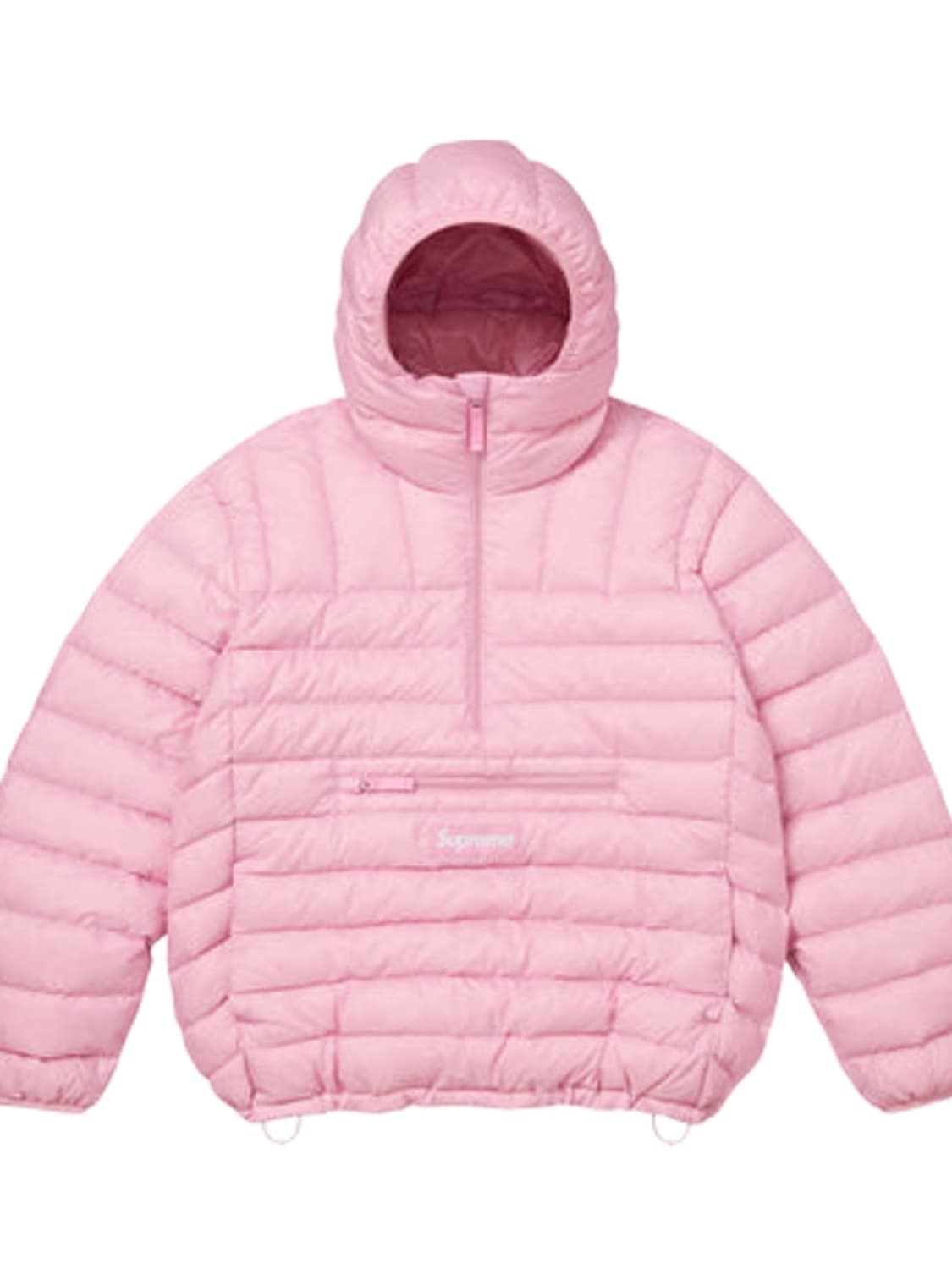 [새상품] 슈프림 마이크로 다운 하프 집 후드 풀오버 라이트 핑크 상품이미지1