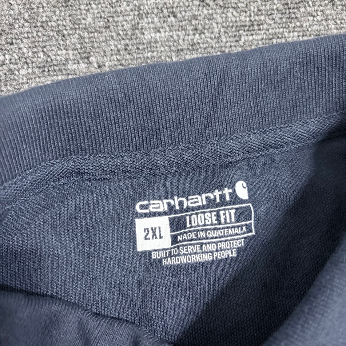 칼하트 루즈핏 반팔 카라티 상품이미지3