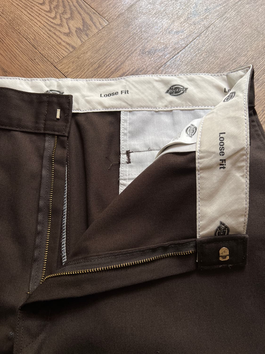 [38]디키즈 USA 다크브라운 더블니 워크 팬츠 상품이미지3