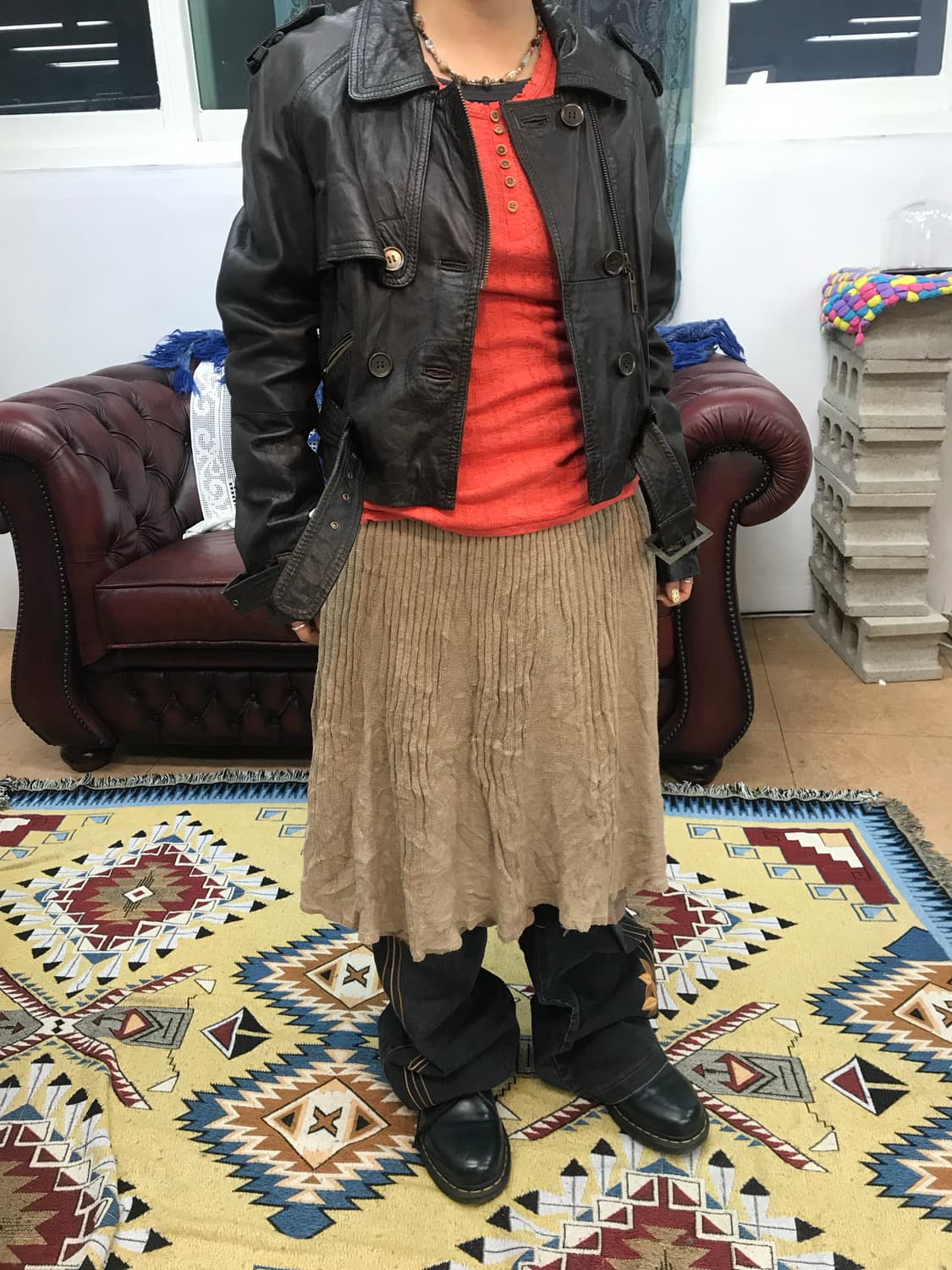 리버아일랜드 리얼가죽 더블버튼 레더자켓  상품이미지2