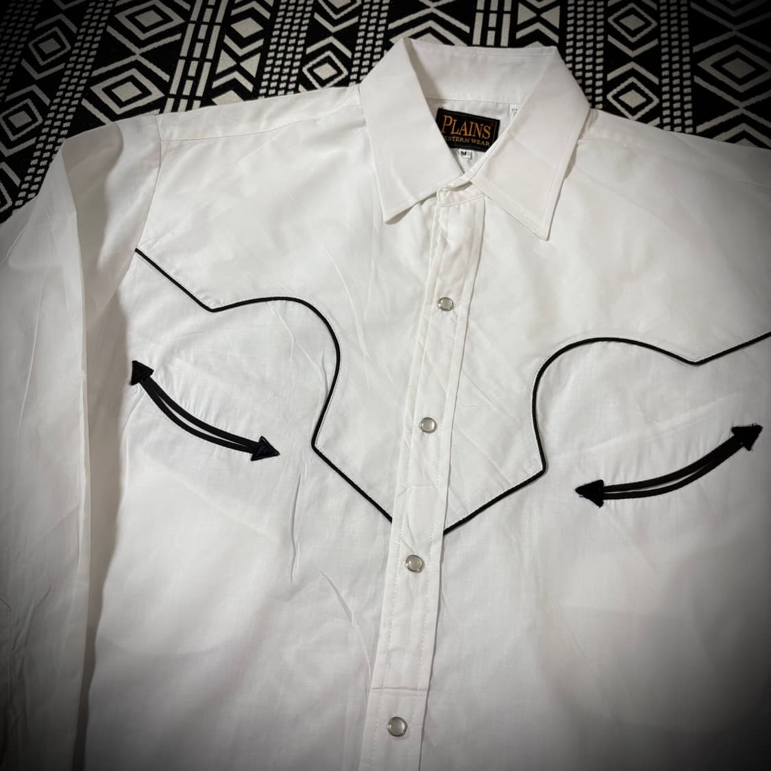  Plains Western Wear White Western Shirt 상품이미지3