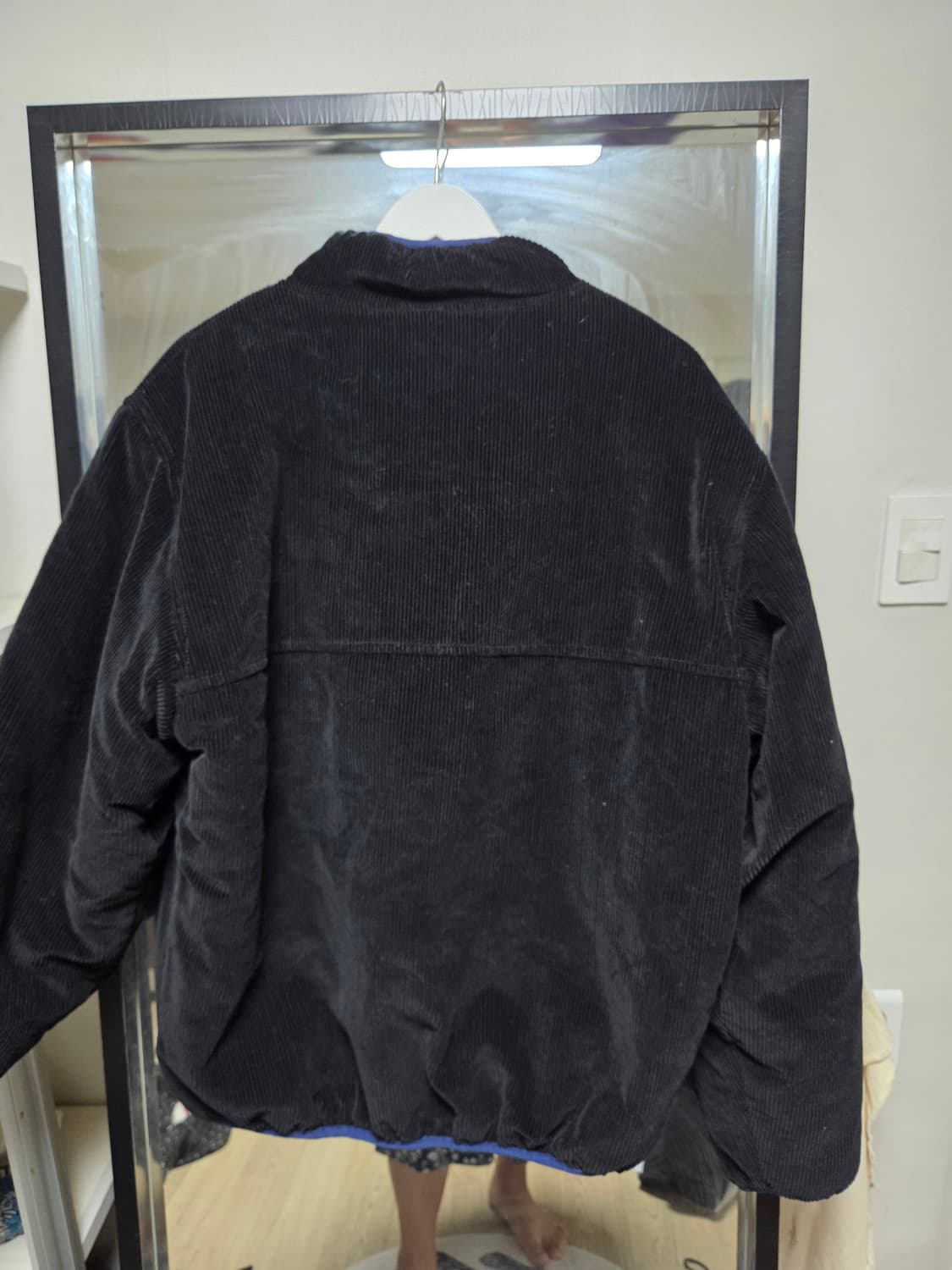 스투시 코듀로이 모크넥 풀오버 블랙 M 상품이미지4