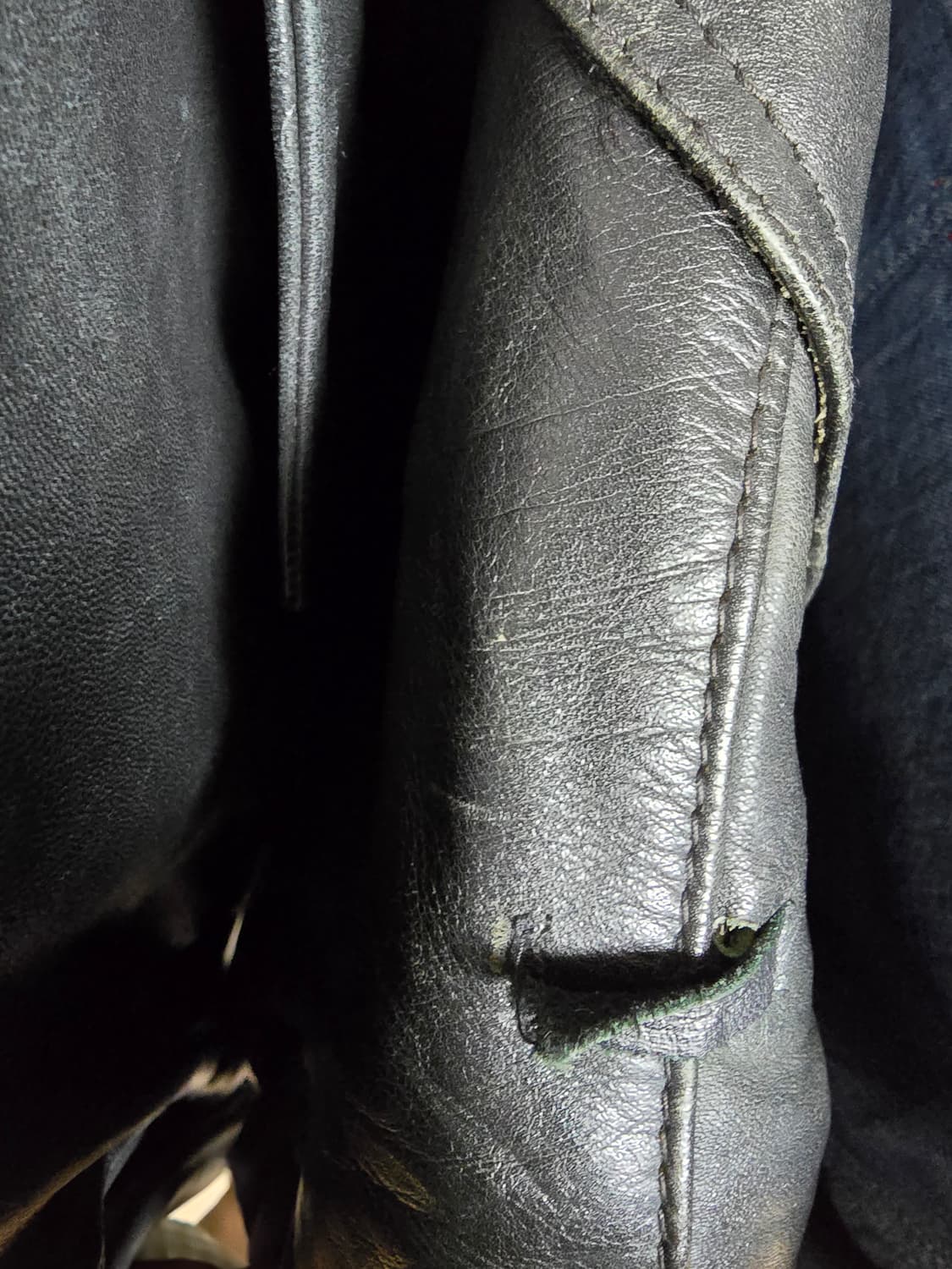 80s 독일 펄리스맨 가죽 더블코트입니다. 상품이미지7