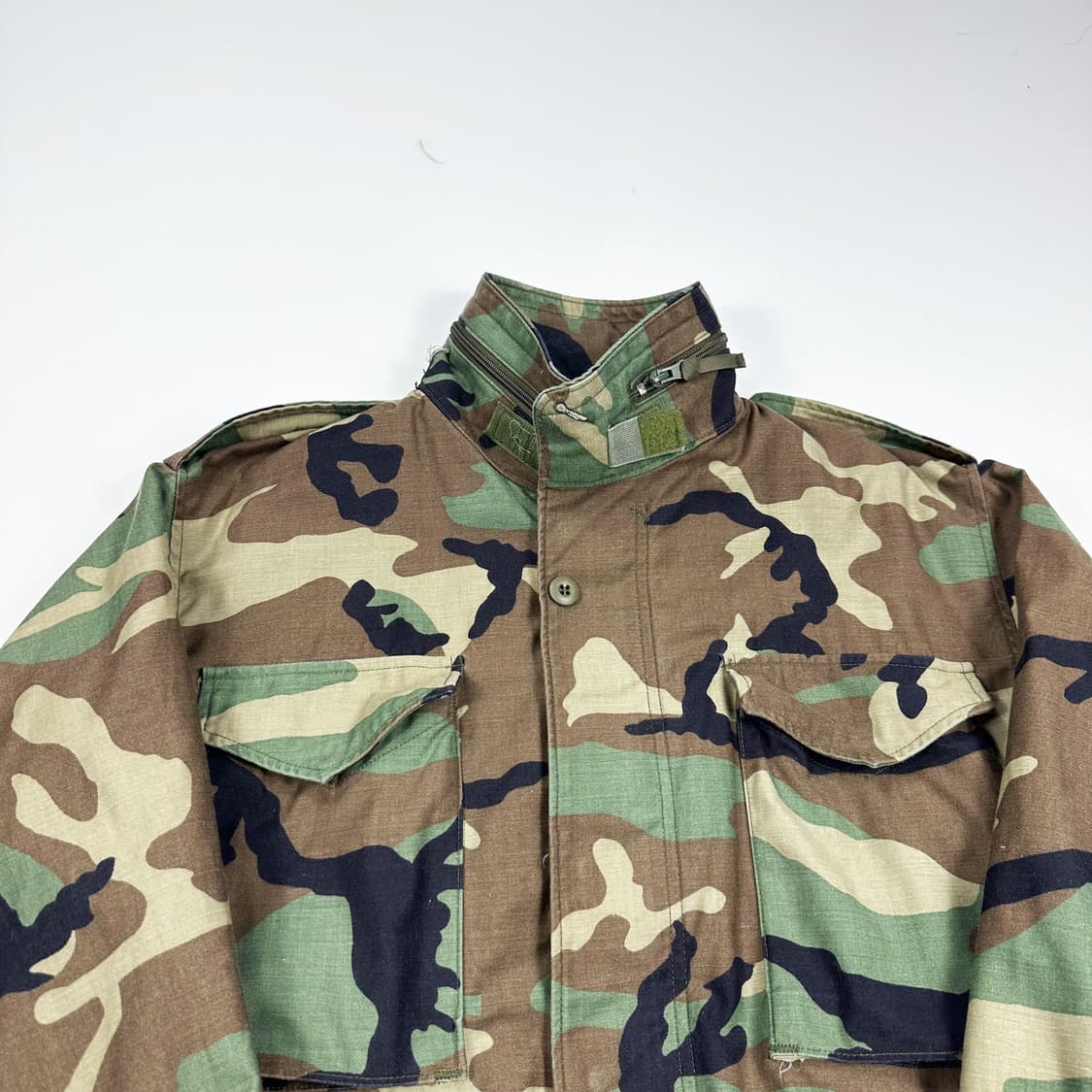 아메리칸 어패럴 미군 복각 m-65 필드자켓 실측M 상품이미지2