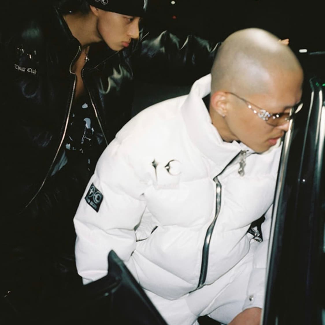 (1) 떠그클럽 레더 패딩 화이트 상품이미지2