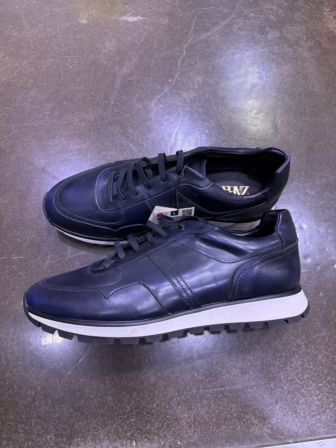 자라 클래식 블루 스니커즈 슈즈 43 (280) 상품이미지7