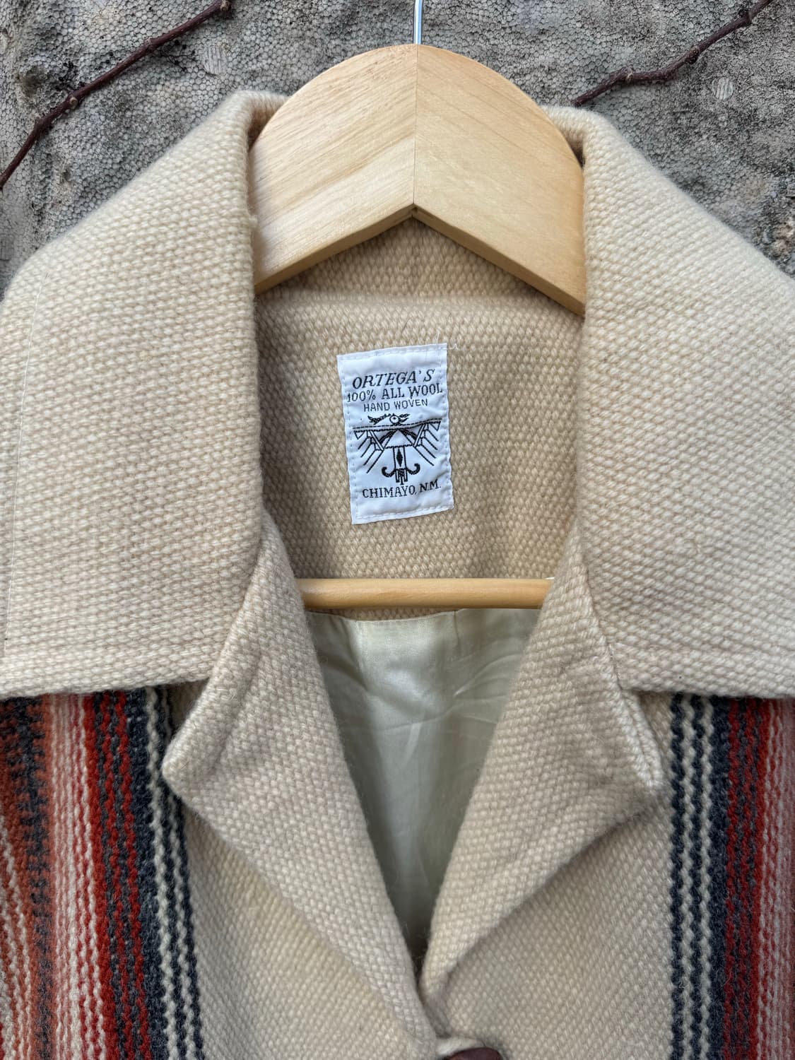 오르테가 핸드 우븐 울 네이티브 무늬 웨스턴 카라 치마요 베스트 조끼 상품이미지6