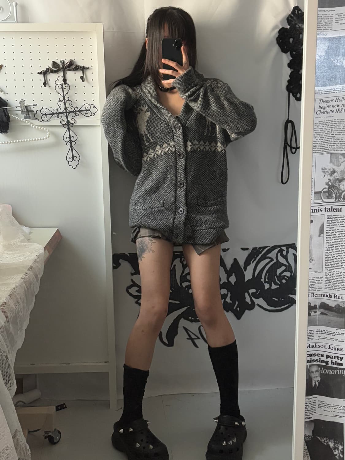 • Abercrombie Grey Nordic Cardigan 상품이미지6