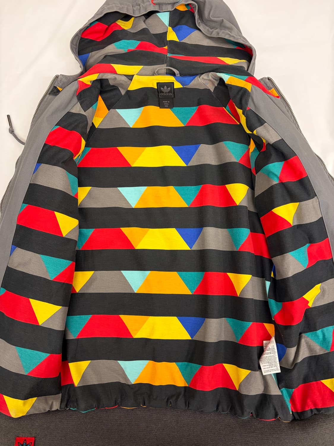 [90] 아디다스 파이어버드 후드 집업 그레이 자켓 상품이미지6