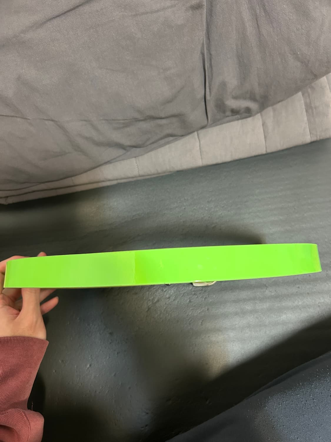 Stussy 스투시 레더 벨트 네온그린 상품이미지4