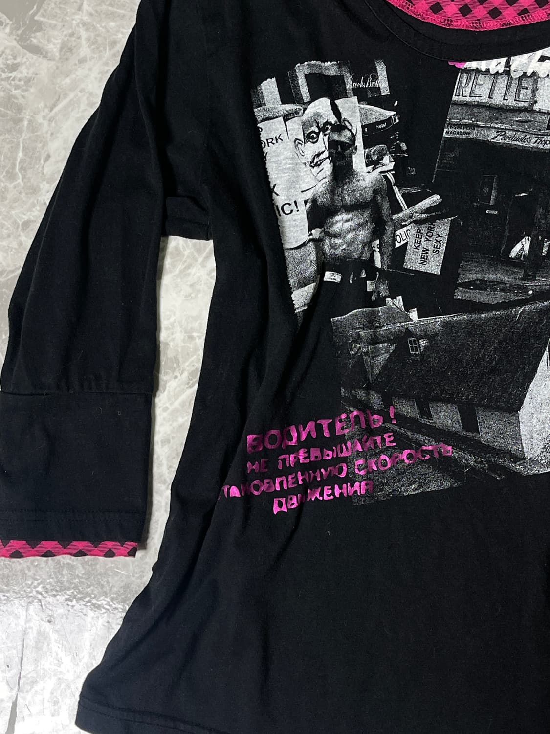 punk printing sleeve t 상품이미지3