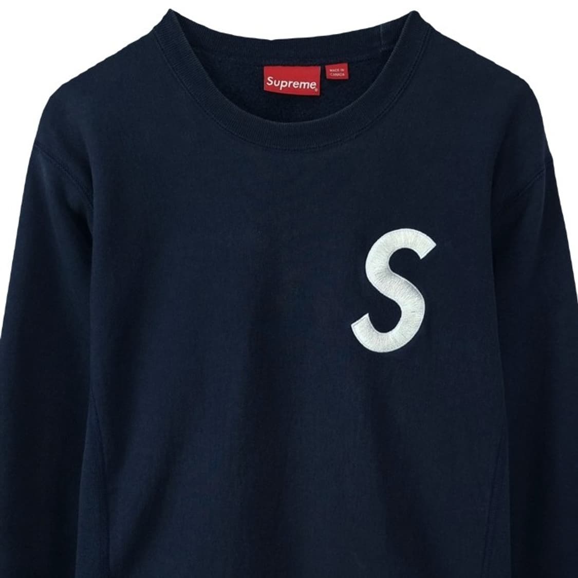 슈프림 S 로고 크루넥 스웻 셔츠 맨투맨 네이비 P01137  상품이미지4