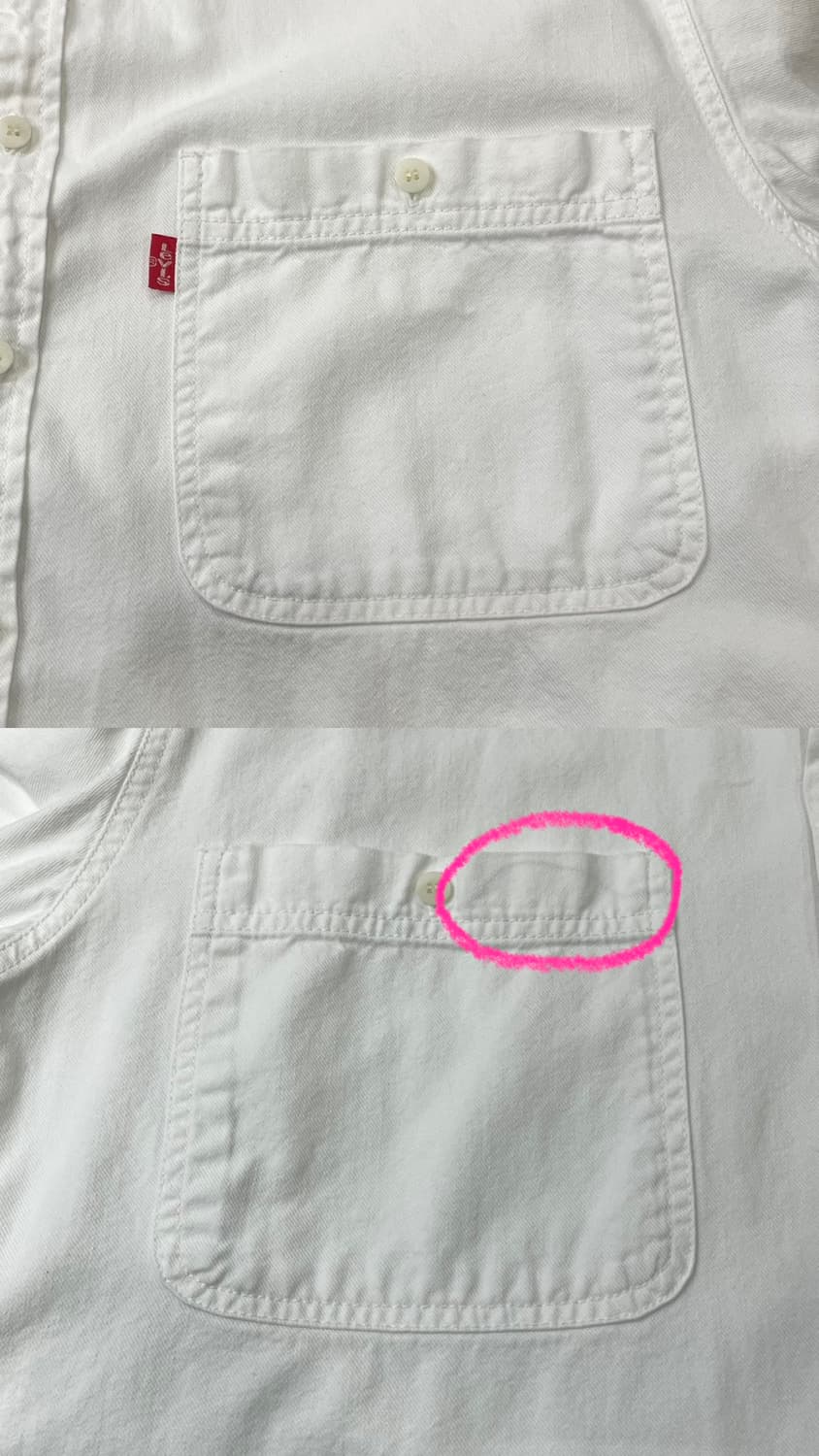 (M) 90s Levi's 리바이스 화이트 셔츠 상품이미지9