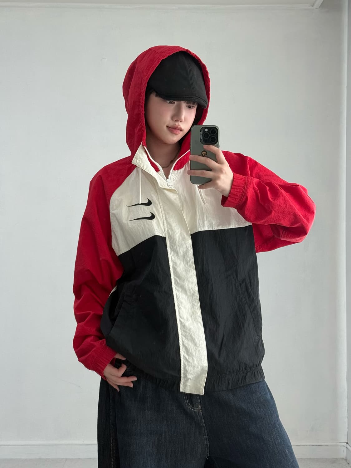 나이키 더블 스우시 빅로고 바람막이 상품이미지3