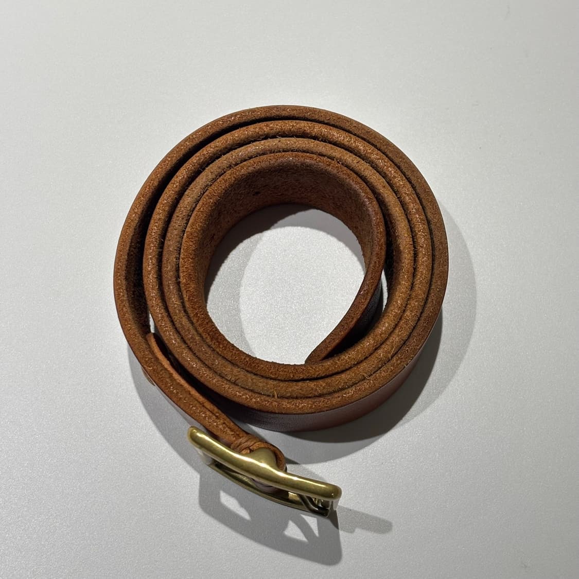 34) 비즈빔 플레인 벨트 라이트 브라운 상품이미지3