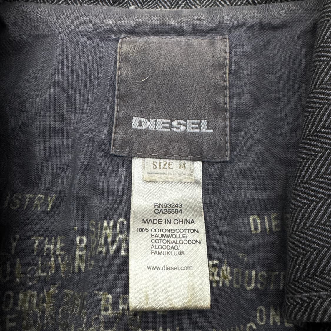 디젤 Y2K 코튼 크롭 라이더 자켓 상품이미지9