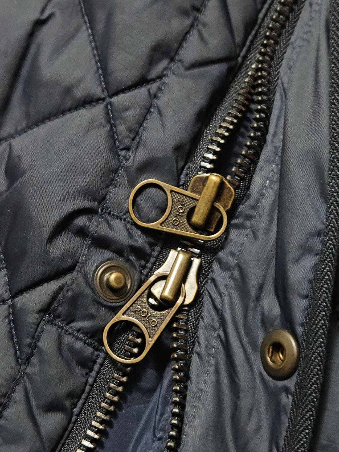 폴로 랄프로렌 퀄팅 자켓 투웨이 지퍼 S  상품이미지5