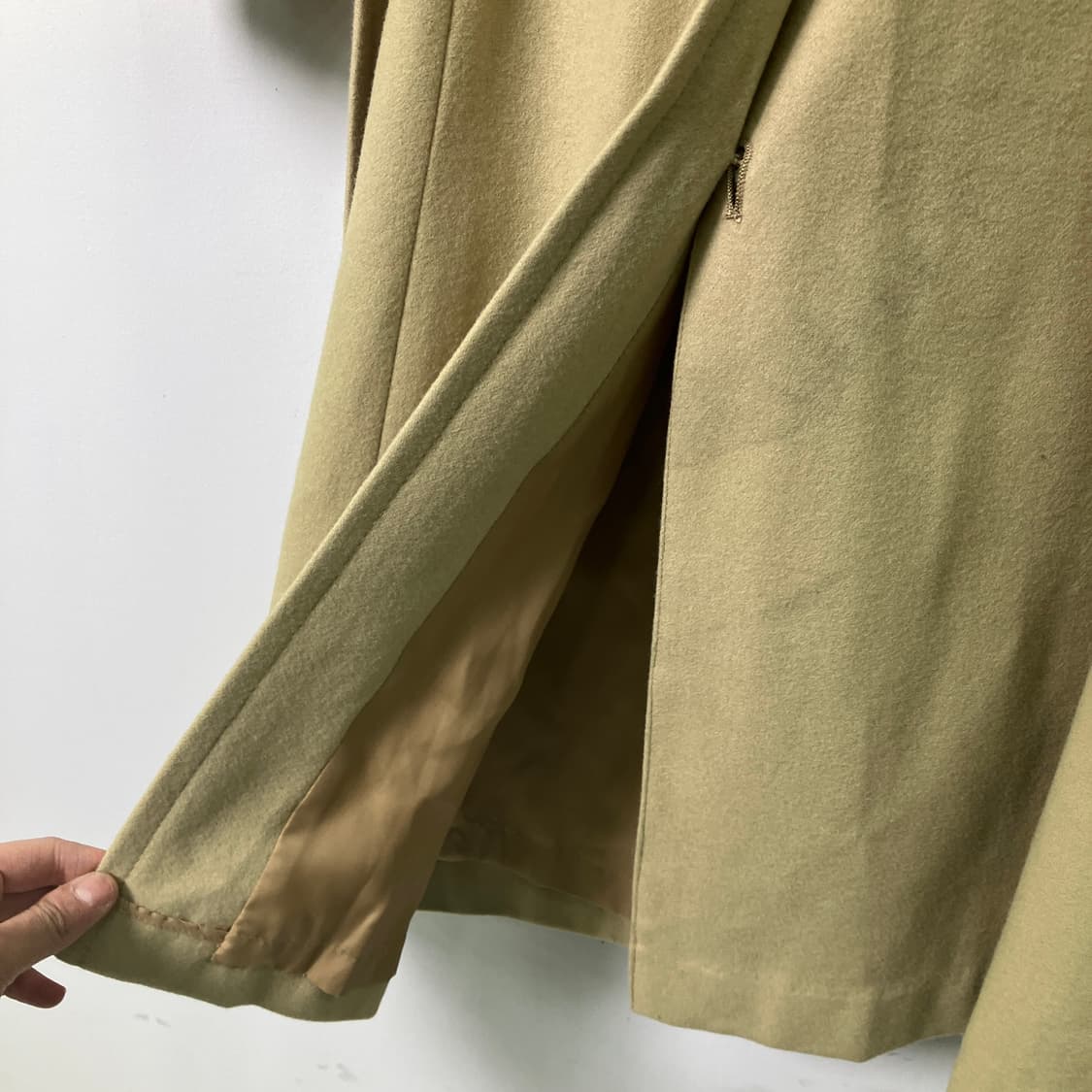 VTG 빈티지 더블 브레스트 울 트렌치코트 M 상품이미지6