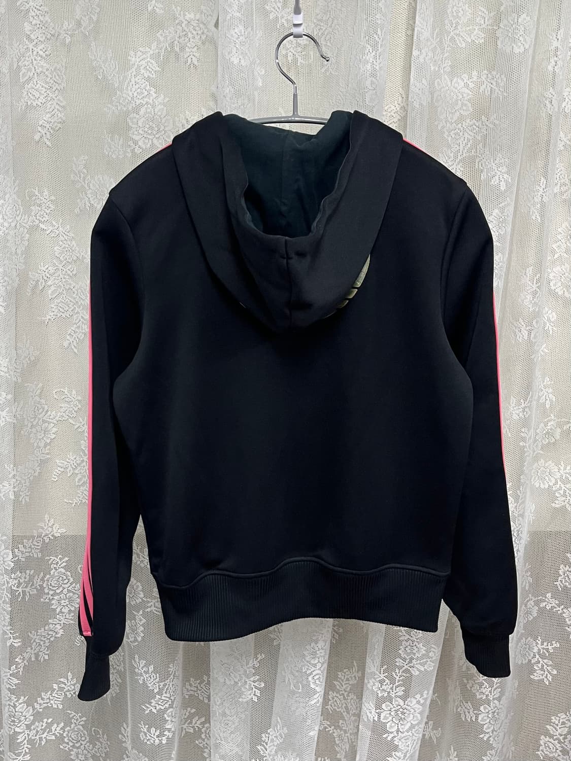 90) 아디다스 빈티지 핑크블랙 져지 레인보우 트랙탑 상품이미지3