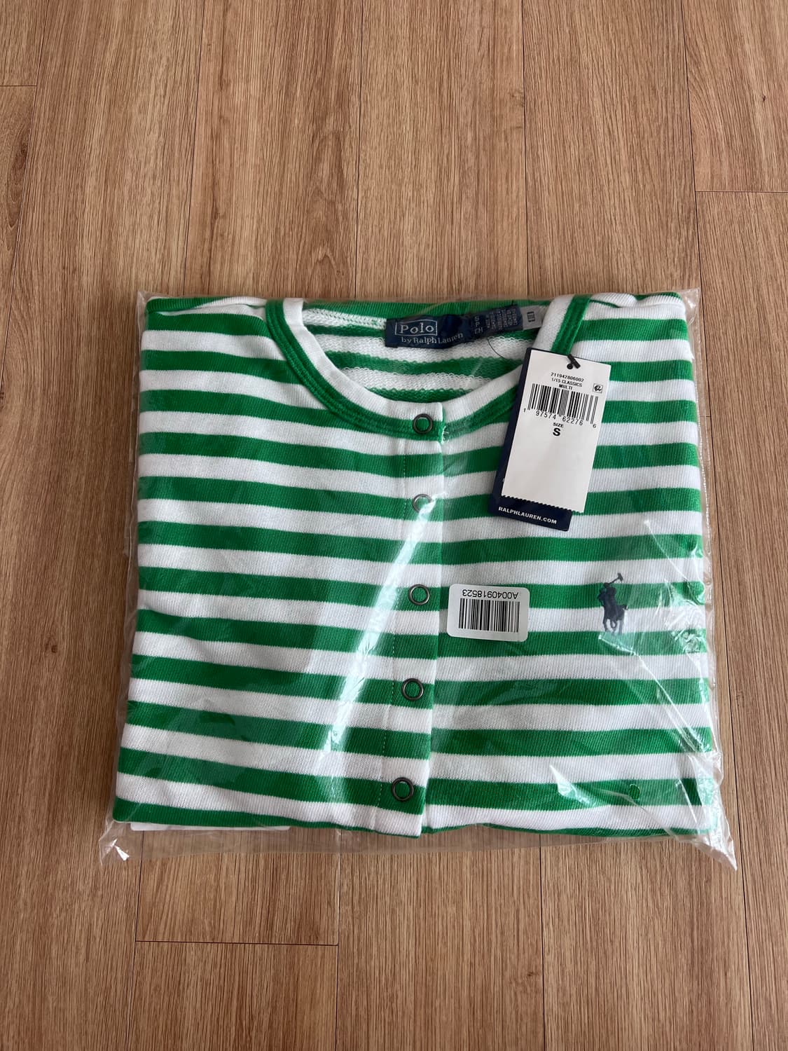 폴로 우먼 테리 스트라이프 가디건 S 상품이미지5