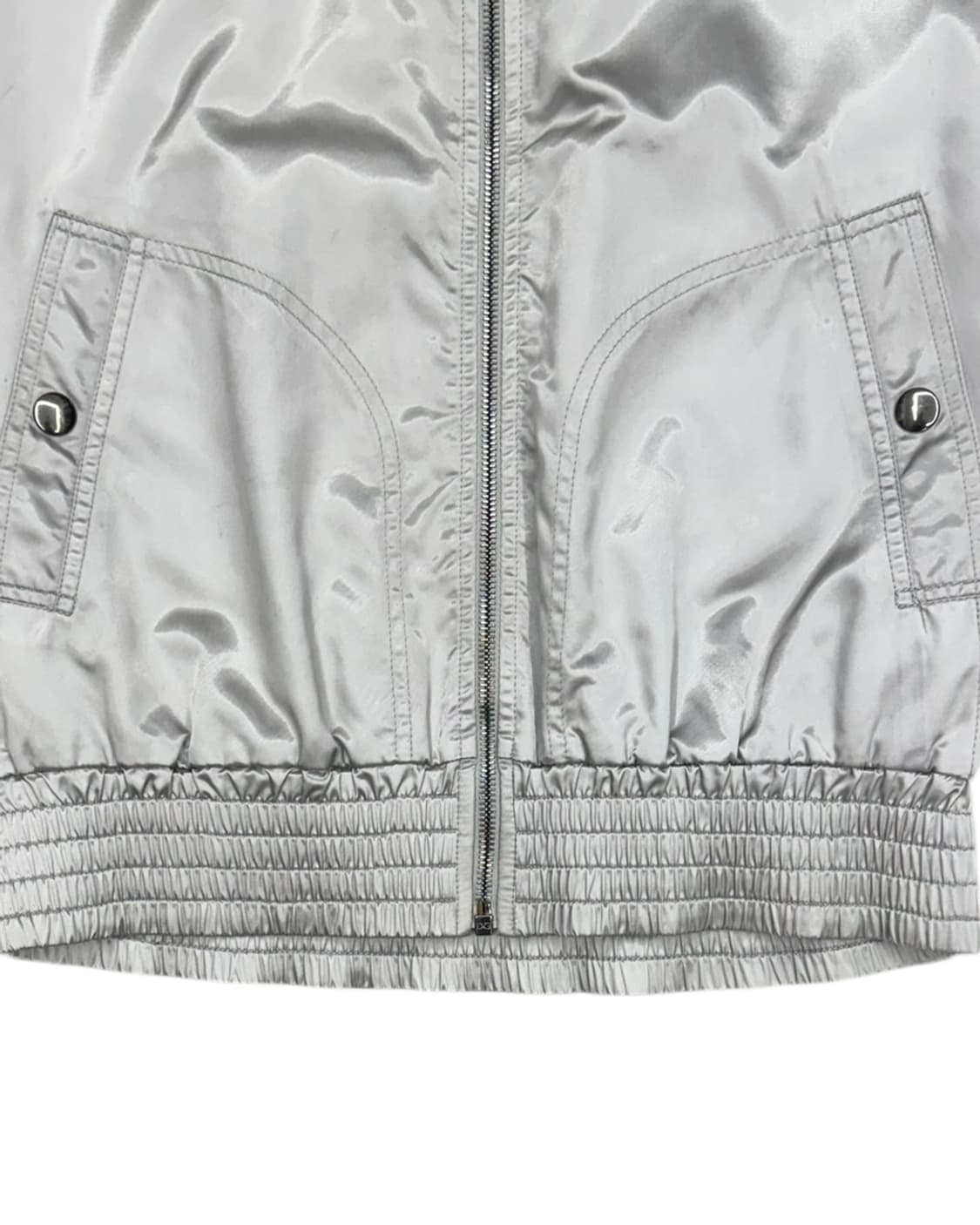돌체앤가바나 메탈릭 실버 나일론 집업 자켓 상품이미지7