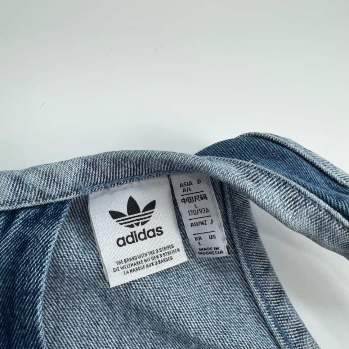 Adidas 아디다스 파이어로고 트랙탑 데님 원피스 상품이미지5