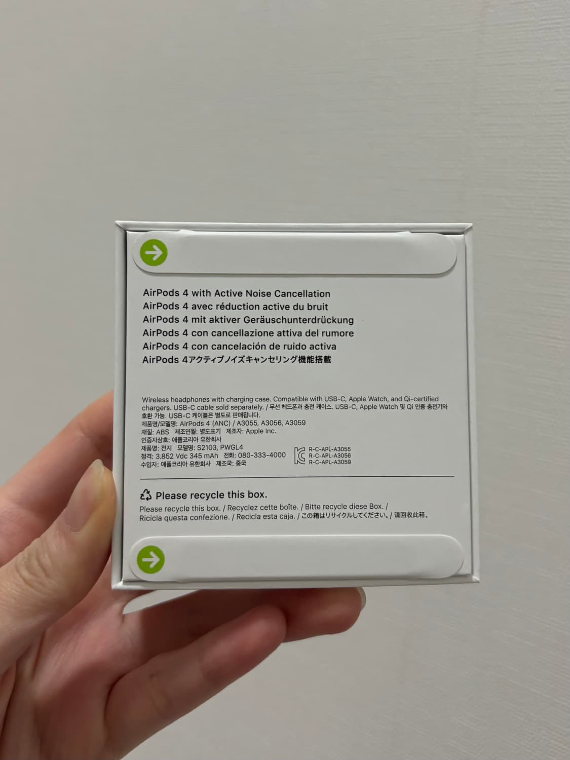 (새상품) 에어팟 4 액티브 노이즈 캔슬링 상품이미지2