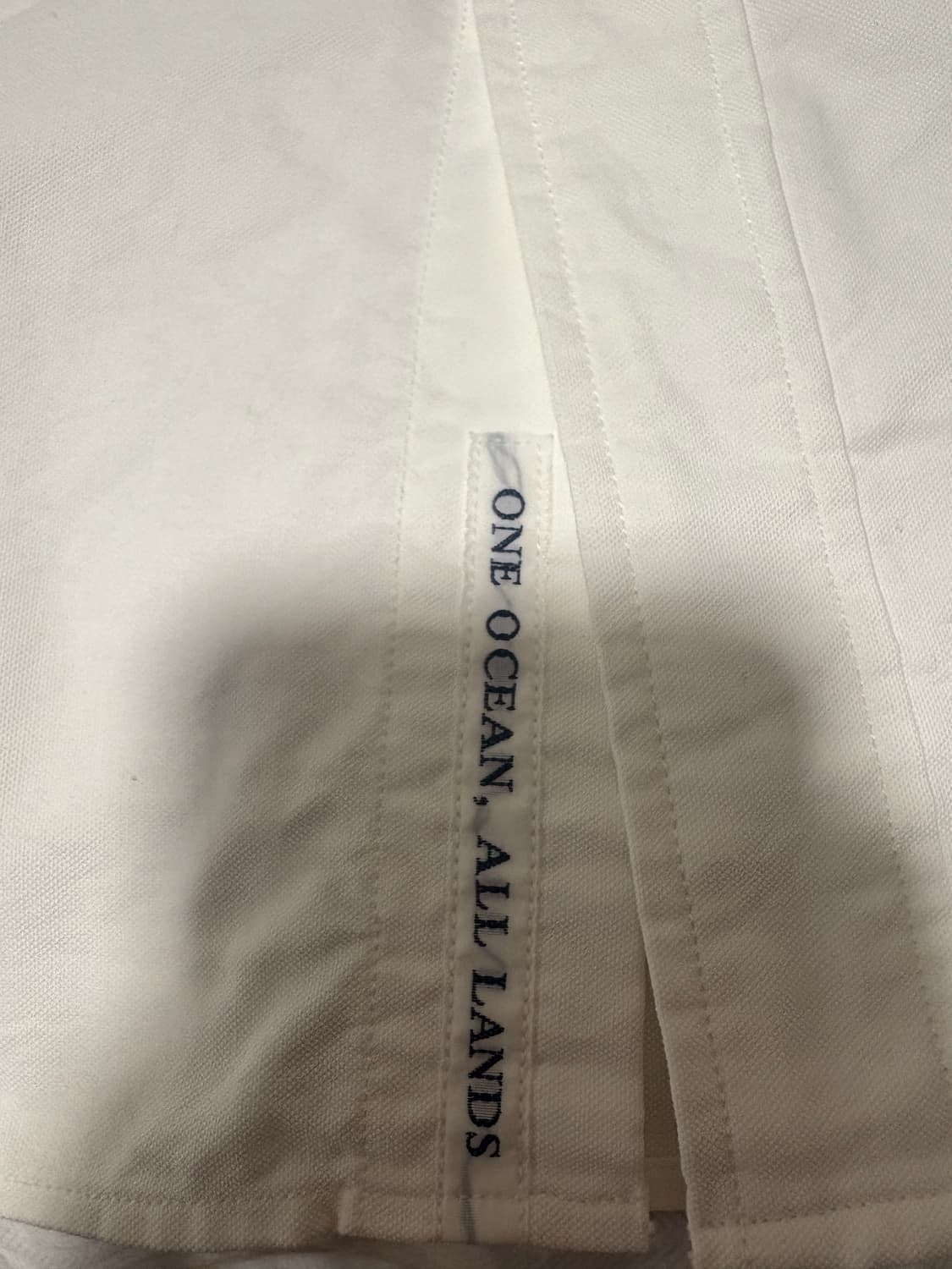 나나미카 버튼 다운 윈드 반팔 셔츠 화이트 M사이즈 상품이미지4