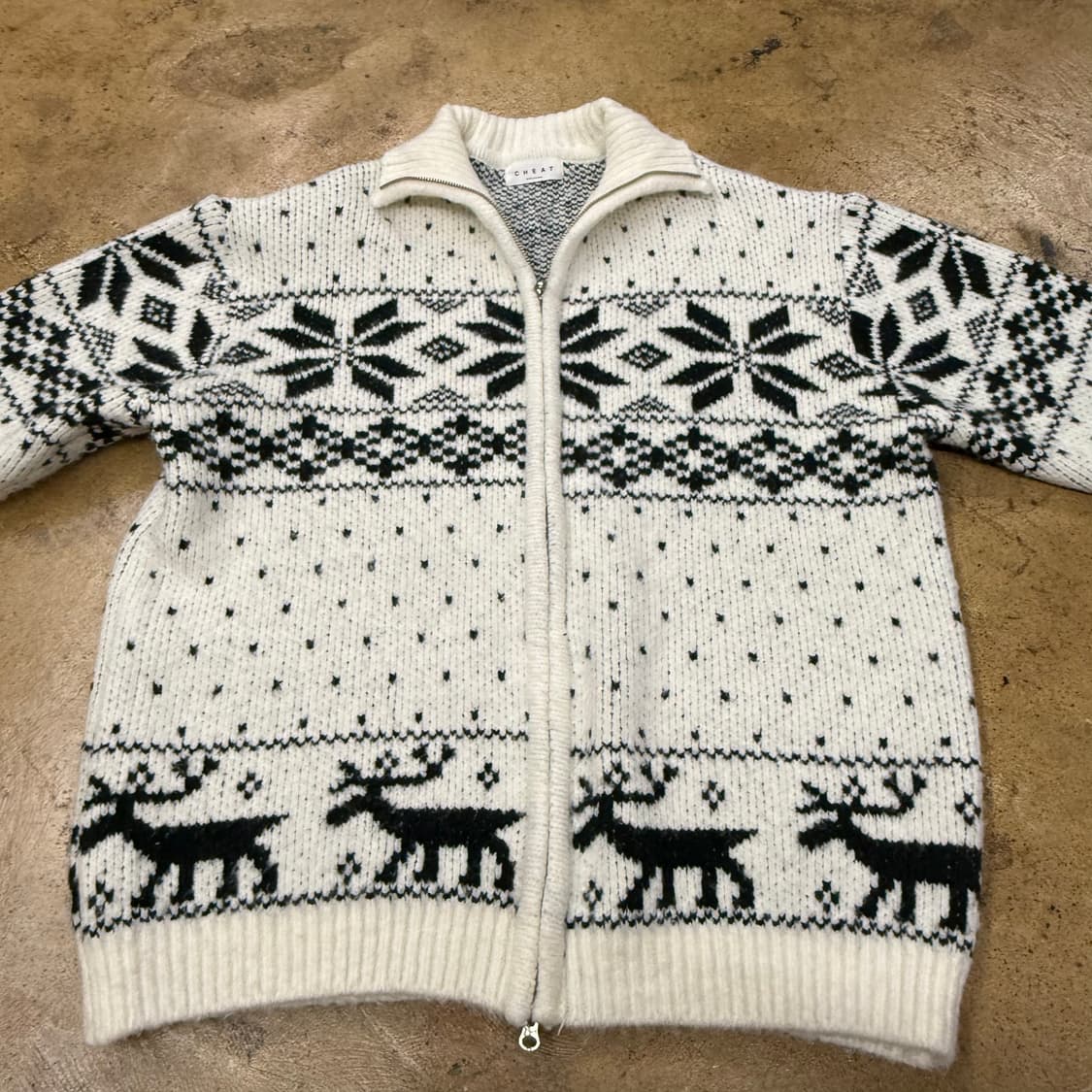 코위찬 모리 니트 집업 상품이미지3