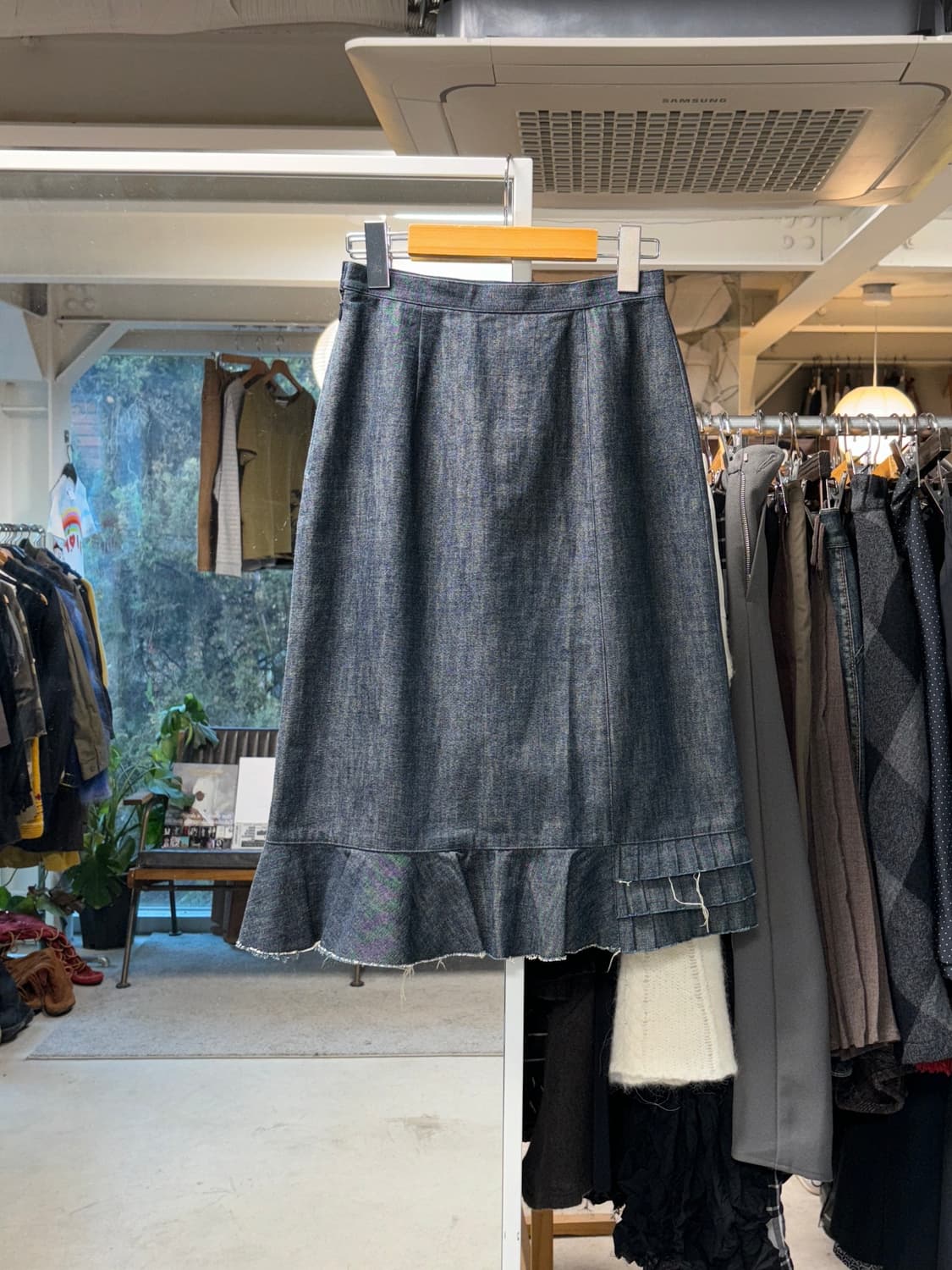 아츠로 타야마 데님 프릴 스커트 상품이미지1