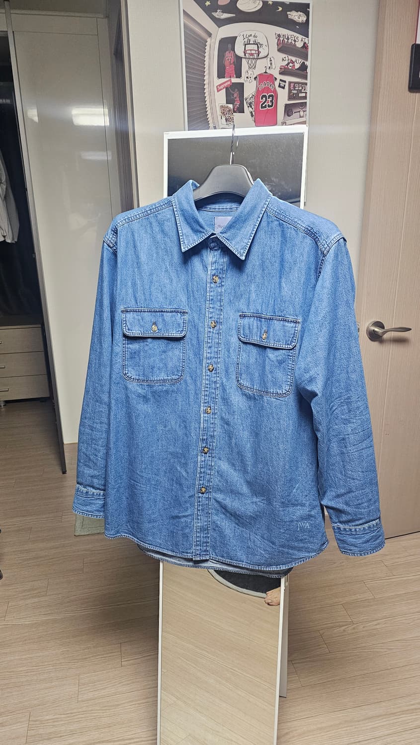 유니클로 jw앤더슨 데님셔츠 xxl 상품이미지1